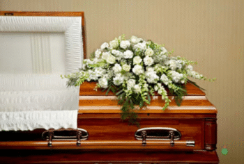 Special - All White Casket Spray